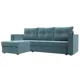 Диван Лига Диванов Атланта Лайт 117034L 22.9x8.5x14 см велюр цвет бирюзовый