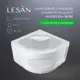 Душевой поддон LESAN LS-CAPRERA-80-80 1/4 круга акрил 80x80см