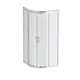 Душевой уголок Am.pm Jump W72G-401-090WT_7214 1/4 круга 90x90см хромированный профиль эффект стекла прозрачный