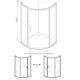 Душевой уголок Am.pm Tender Solo Slide W45G-315-090TM_7214 1/4 круга 90х90см хромированный профиль эффект стекла прозрачный