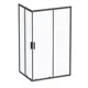 Душевой уголок Am.pm Gem W93G-404-120290-BT_7214 прямоугольник 120x90см черный профиль эффект стекла прозрачное закаленное стекло