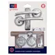 Комплект ручек с защелкой c запиранием Punto LM/A SET72R.TL54.ARDEA/HD CP-8 хром