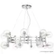 Люстра подвесная Crystal Lux Luxury sp16 chrome 16 ламп 37 м² цвет хром