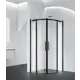 Душевой уголок BelBagno ACQUA-R-2-90-C-NERO 90x90см