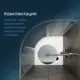 Душевой уголок Am.pm W90e-401-090wt W90e-401-090wt_7214 1/4 круга с поддоном 90x90см профиль серебро эффект стекла прозрачное закаленное стекло