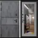 Входная дверь Labirintdoors Инфинити 205x96см левый цвет бетон светлый/бетон темный с зеркалом П18