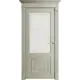 Дверь межкомнатная Uberture Florence style 62002 остеклённая 200x60см пленка ПВХ цвет серена светло-цвет серый без замка и петель