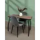 Кухонный стол прямоугольный Laksi 100x100 см лдсп цвет сосна санторини