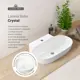 Раковина накладная подвесная Lavinia Boho Bathroom Sink 58x40 20219281R в комплекте для ванной комнаты цвет хром