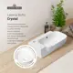 Раковина накладная подвесная Lavinia Boho Bathroom Sink 40x24 20216393R с донным клапаном, сифоном и смесителем цвет хром