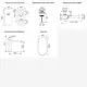 Раковина напольная отдельностоящая Lavinia Boho Bathroom Sink 50x45 20219404R в комплекте 5 в 1: донный клапан, сифон, смеситель, зеркало белый