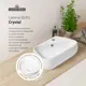 Раковина накладная подвесная Lavinia Boho Bathroom Sink 44x27 20219894R в комплекте для ванной комнаты цвет матовый белый