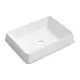 Раковина накладная для ванной Lavinia Boho Bathroom Sink 50x38 20215442R с донным клапаном, сифоном, смесителем и вентилями цвет золото