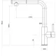 Смеситель для кухни Maxonor pure life PL4287-16 поворотный излив 30.6 см цвет бронза
