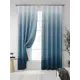 Комплект штор At home Базовая коллекция AT932136 на шторной ленте 280x150 см цвет синий, зеленый