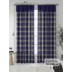 Комплект штор At home Базовая коллекция AT937114 на шторной ленте 280x150 см цвет синий, зеленый