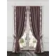 Комплект штор At home Базовая коллекция AT980431 на шторной ленте 280x220 см цвет коричневый