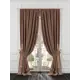 Комплект штор At home Базовая коллекция AT980395 на шторной ленте 280x220 см цвет коричневый