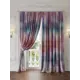 Комплект штор At home Базовая коллекция AT980464 на шторной ленте 280x220 см цвет синий, зеленый