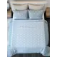 Комплект штор At home Базовая коллекция AT980311 на шторной ленте 280x220 см цвет синий, зеленый