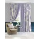 Комплект штор At home Базовая коллекция AT980186 на шторной ленте 280x220 см цвет синий, зеленый