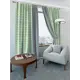 Комплект штор At home Базовая коллекция AT980057 на шторной ленте 275x185 см цвет зеленый