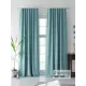 Комплект штор At home Базовая коллекция AT526032 на шторной ленте 260x150 см цвет бирюзовый