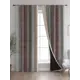 Комплект штор At home Базовая коллекция AT600185 на шторной ленте 260x150 см цвет коричневый