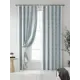 Комплект штор At home Базовая коллекция AT937077 на шторной ленте 280x150 см цвет синий, зеленый