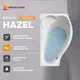 Прямоугольная ванна Moduleasy HAZEL 01хе1695п акрил 160х95см