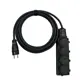 Удлинитель-шнур Itok i-connect-color-SU-KG-215-4-54-3-black 4 розетки без заземления 2x1.5 мм 3 м 3500 Вт цвет черный