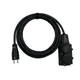 Удлинитель-шнур Itok i-connect-color-SU-KG-325-2-54-5-black 2 розетки с заземлением 3x2.5 мм 5 м 3500 Вт цвет черный