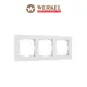 Рамка для розеток и выключателей Werkel Hammer W0032401 3 поста цвет белый