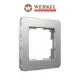 Рамка для розеток и выключателей Werkel Platinum 1 пост цвет алюминий