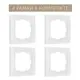 Рамка для розеток и выключателей Werkel Snabb basic W0012001 1 пост цвет белый 4 шт.