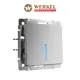 Выключатель Werkel W1112109 одноклавишный проходной с подсветкой цвет серебряный рифленый