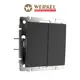 Выключатель встраиваемый Werkel W1122408 2 клавиши цвет черный матовый