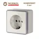 Розетка накладная Werkel Gallant a068960 с заземлением цвет слоновая кость 3 шт.