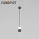 Светильник подвесной светодиодный EUROSVET 50250/1 LED Polar 2 м² нейтральный белый свет цвет серый/белый матовый