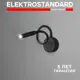 Настенный светильник светодиодный Elektrostandard 40117/LED BARD a058941 нейтральный белый свет цвет черный