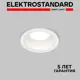 Светильник точечный встраиваемый светодиодный Elektrostandard 25082/LED Basic под отверстие 77 мм 1 м² цвет белый