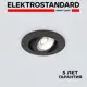 Светильник точечный светодиодный встраиваемый Elektrostandard 15272/LED под отверстие 53 мм 2 м² нейтральный белый свет цвет черный