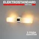 Светильник бра настенный Elektrostandard A031603 цвет серый/серебристый