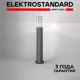 Столб уличный Elektrostandard 1507 Techno IP54 цвет серый 80 см