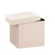 Пуф велюр складной с ящиком Stool Group HS15-F12 V6 BOX2, 38x38 см, цвет бежевый