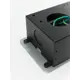 Розетка выдвижная тройная встраиваемая Inrior Toro-03-80 с заземлением горизонтальная цвет серый