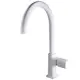 Смеситель для кухни Maxonor pure life PL4089-8 поворотный излив 25 см цвет белый матовый