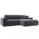 Диван Лига Диванов Лига-036 121378 253x84x165 см велюр цвет серый