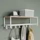 Полка настенная Otto с крючками и штангой 65x21x25 см цвет белый