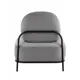 Кресло Stool group Стоун 71x78x68 см велюр цвет светло-серый